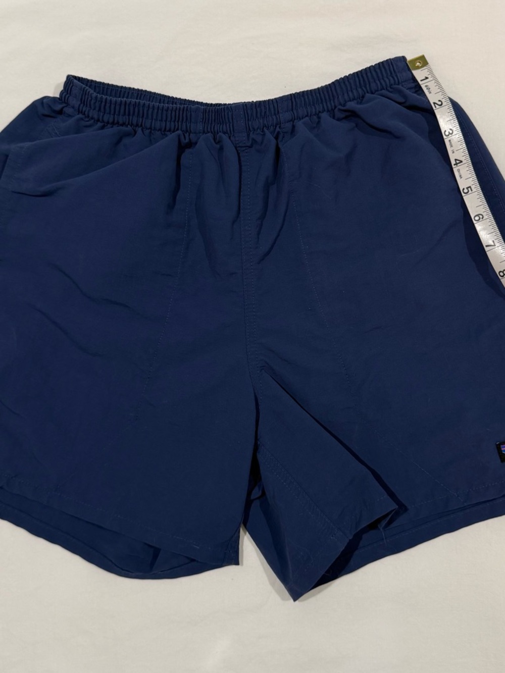 Patagonia Men’s Navy Blue Shorts with Logo Patch